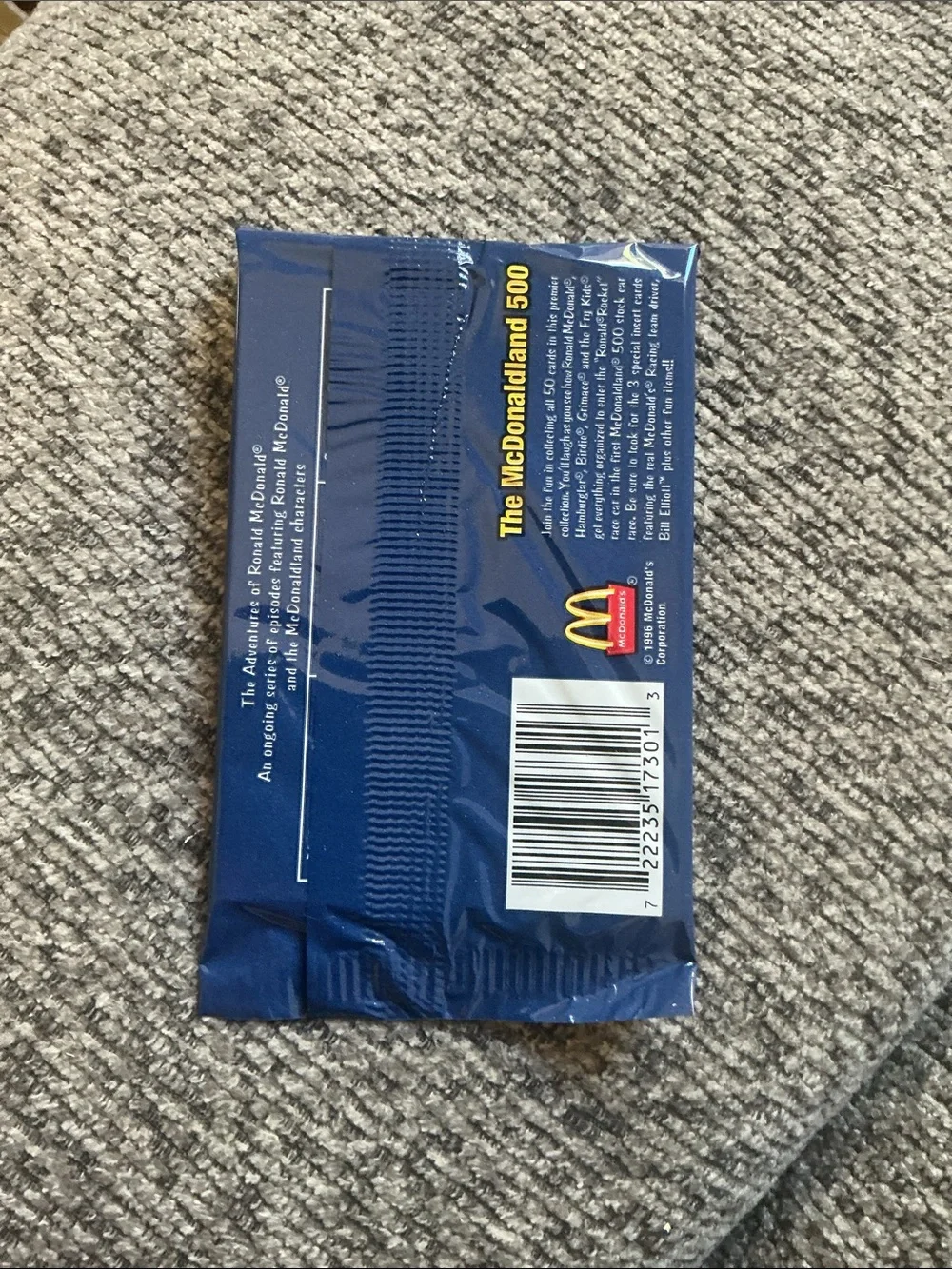 10 unopened packs of McDonald’s trading cards 1996